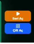 Die Schaltflächen „Serie öffnen“ und „Paare öffnen“ im Spiel
